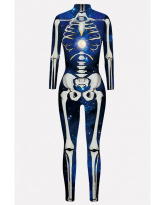 Blue Skeleton Adults Halloween Costume