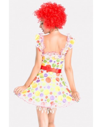 Multi Clown Dress Carnival Cosplay Costume