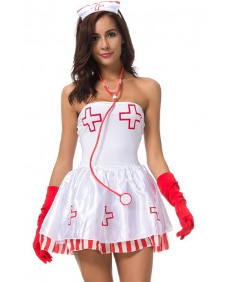 White Sexy Nurse Costume