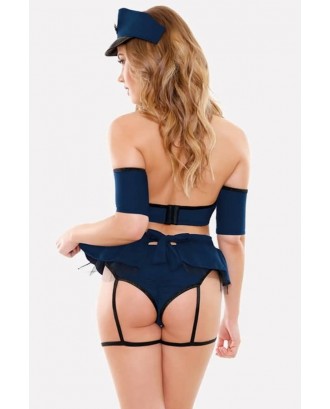 Blue Cop Sexy Cosplay Costume