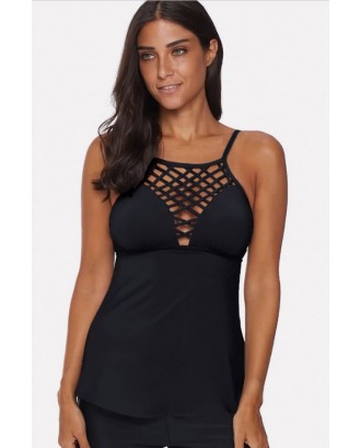 Caged Strappy Padded Sexy Tankini Top