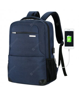 Men's Backpack Waterproof Nylon Business Casual Large Capacity USB Charging