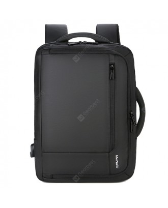 meinaili Man Nylon Business Travel Backpack Student Laptop Bag with USB Port
