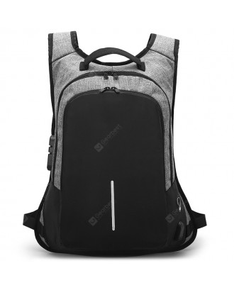 USB Port Design Anti-theft Man Backpack