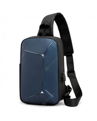USB Reflective Multi-function Waterproof One-shoulder Men Handbag
