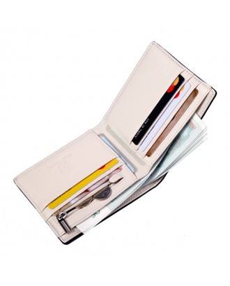 Men's Cross Pattern Multi-card Internal Wallet