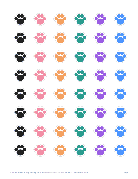 Preview of the first page of Paw prints